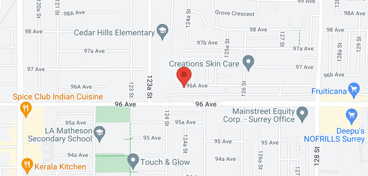 map of 12434 96A AVENUE